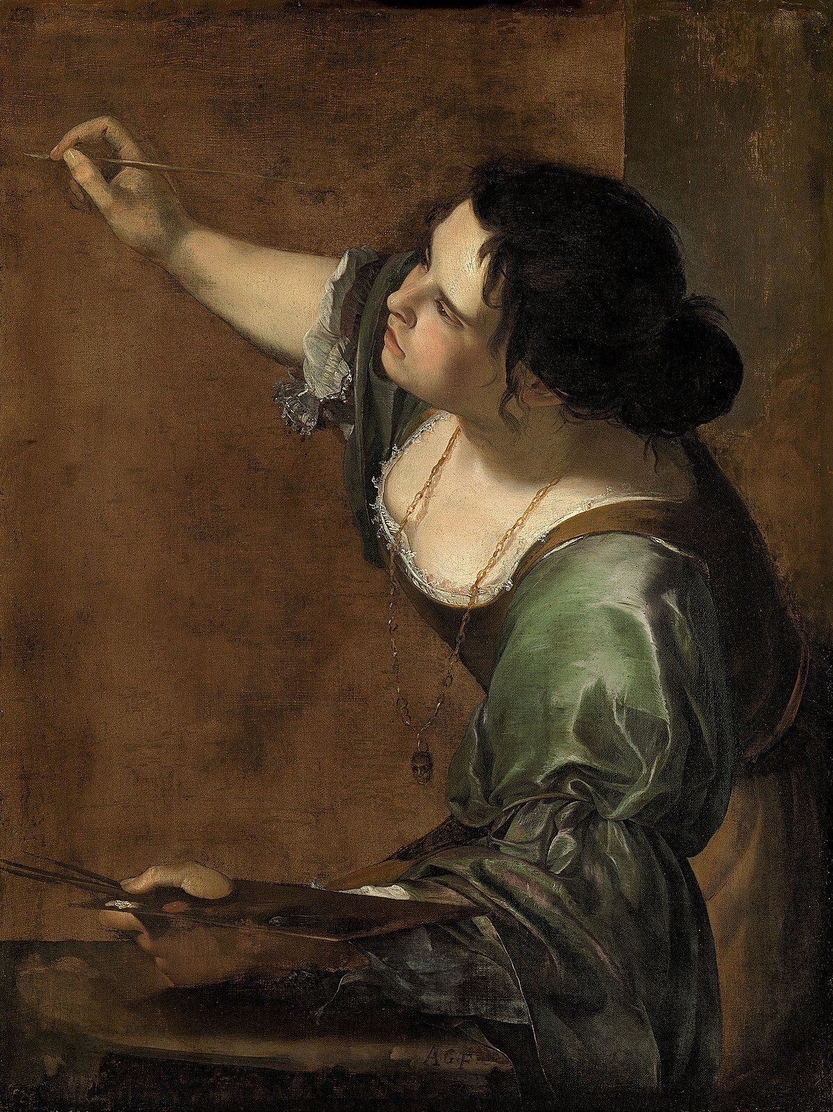 Self portrait as the allegory of painting Artemisia Gentileschi